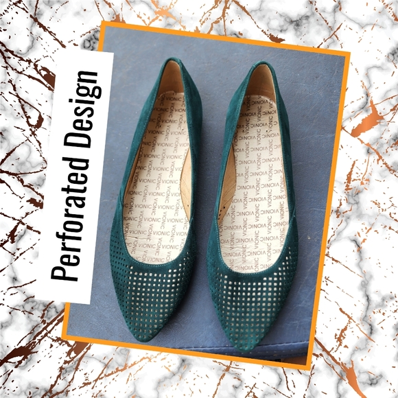 Vionic Designer Suede Flats - Picture 4 of 8